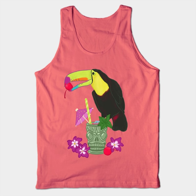 Tiki Toucan Tank Top by Carabara Designs